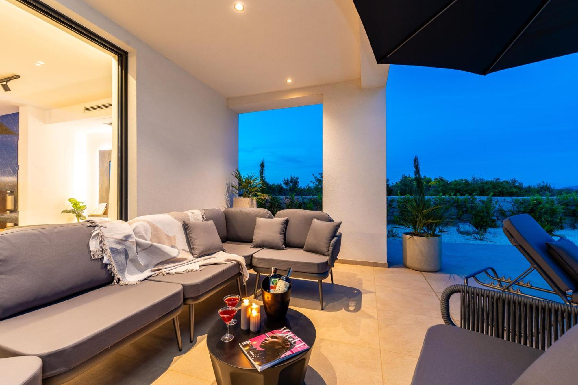 Luxury Kaia - Sea View, Heated Pool, Jacuzzi, Gym And Sauna Villa *